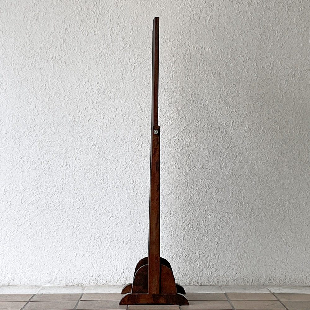 松本民芸家具 C型 姿見 スタンドミラー ミズメザクラ 無垢材 W31cm H112.5cm モダンデザイン ◇