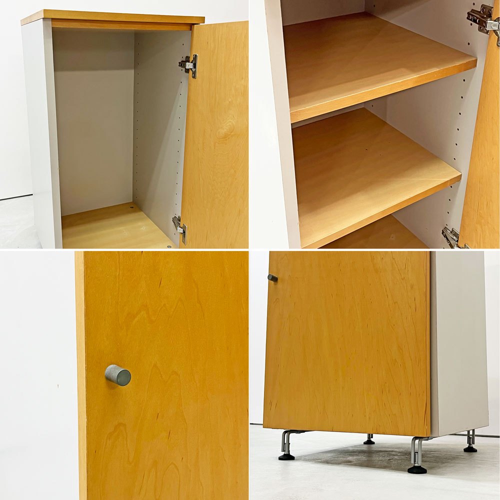 無印良品 MUJI メープル材 スリムキャビネット W43.5cm ナチュラルデザイン 廃番 ●