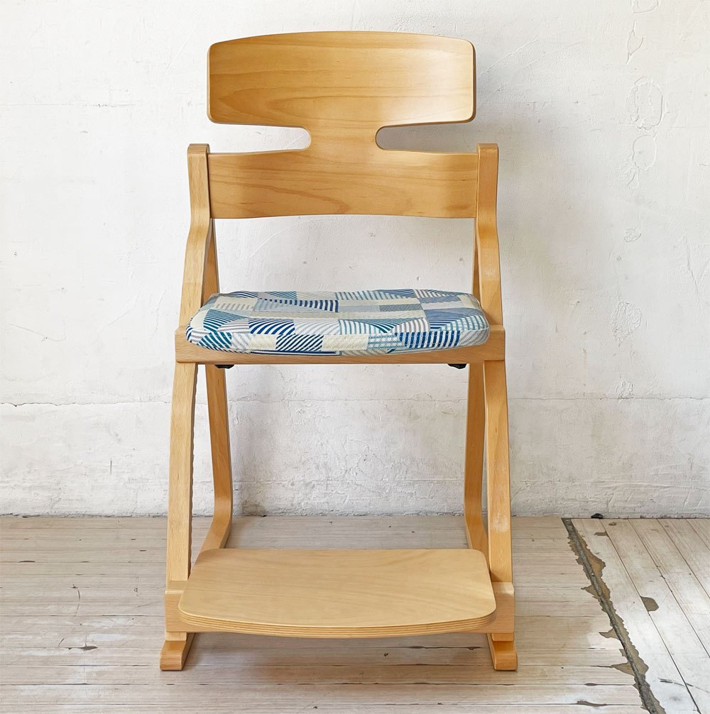 豊橋木工 TOYOMOKU アップライトチェア UPRIGHT CHAIR ナチュラル 座面カバー付き ベビーチェア キッズチェア ★