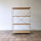 無印良品 MUJI ステンレスユニットシェルフ オーク材 4段 W86xH120cm ナチュラル シンプルデザイン 定価\27,900- ◇