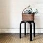 アルテック artek スツール Stool E60 4本脚 バーチ材 ブラックラッカー アルヴァ・アアルト フィンランド 北欧家具 定価￥57,200- ◎