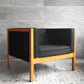 ハーマンミラー Herman Miller ネルソンキューブ アームチェア ラウンジチェア 1pソファ オーク無垢材 ジョージネルソン George Nelson ♪