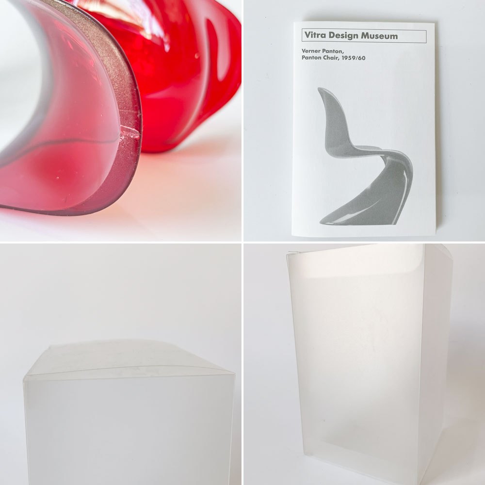 ヴィトラ デザインミュージアム Vitra Design Museum ミニチュアコレクション パントンチェア 1/6スケール 限定カラー レッド 箱付き ★