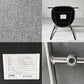 ノーウェアライクホーム NOWHERE LIKE HOME カペルⅢ ダイニングチェア 布座 グレー ブラックスチール 成型合板 関家具 展示品 美品 B ★