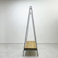 インダストリアルデザイン Industrial Design スチール製 ハンガーラック ウッド収納棚付き ブラック シャビーシック 店舗什器 ●