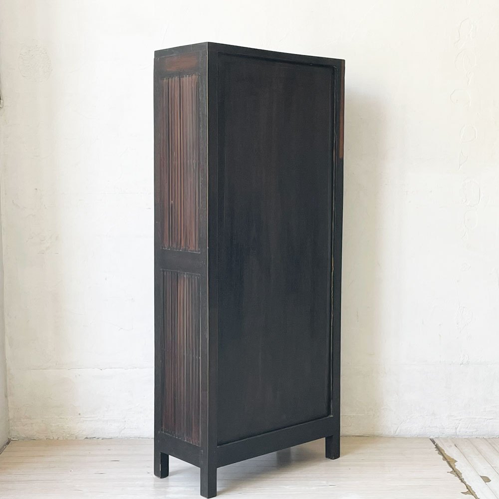 アジアン家具 バンブー キャビネット 収納棚 シェルフ オリエンタル 店舗什器 ★