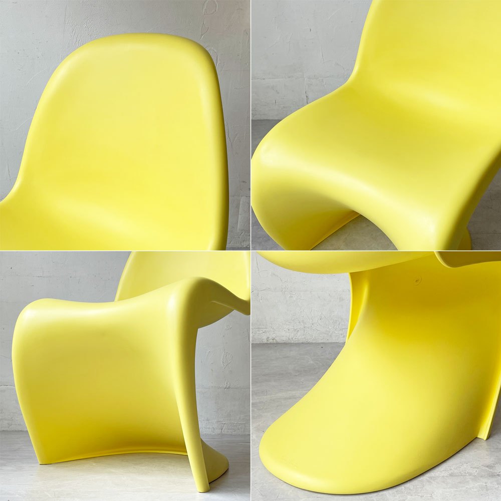 ヴィトラ vitra パントンチェア ダイニングチェア スタッキング イエロー ヴェルナー・パントン ミッドセンチュリー 定価58,300円 B ★