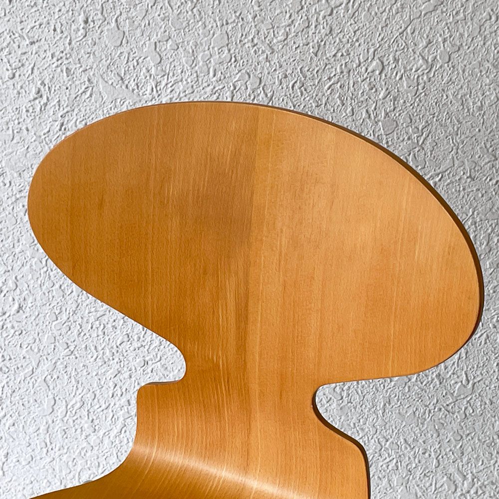 フリッツハンセン Fritz Hansen アントチェア 4本脚 ナチュラルビーチ ラッカー アルネ・ヤコブセン 北欧家具 B ◇