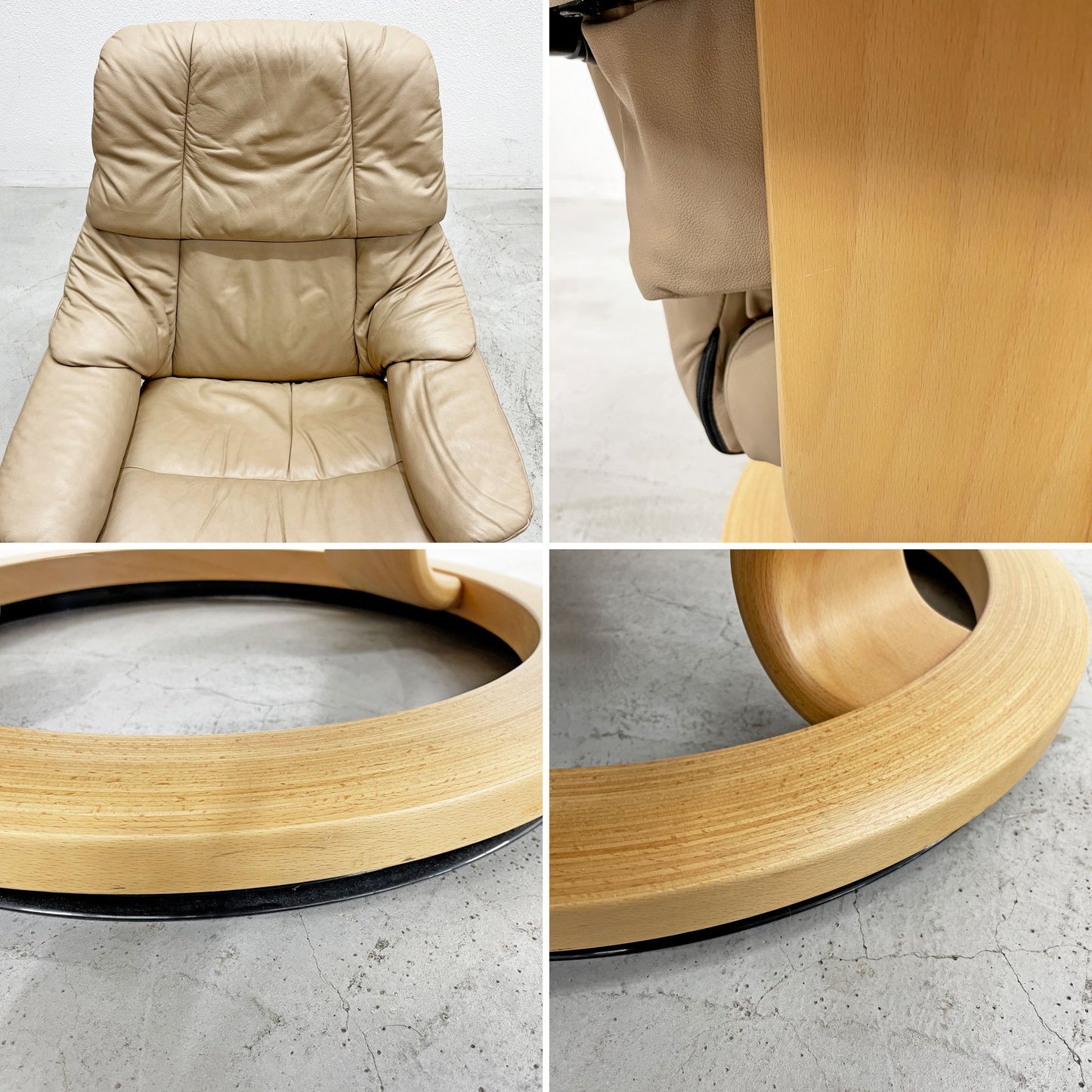 エコーネス EKORNES ストレスレスチェア Stressless レノ RENO リクライニングチェア オットマンセット ノルウェー Mサイズ 〓