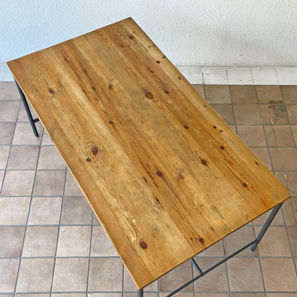 クラッシュゲート CRASH GATE ノットアンティークス Knot antiques ブレラ BRERA ダイニングテーブル パイン古材 W148cm インダストリアルデザイン ◇