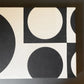 イノベーション INNOVATION ジオメトリ Geometri ファブリックパネル ホワイト＆ブラック 36.5×26cm ヴェルナー・パントン Verner Panton スペースエイジ A ◎