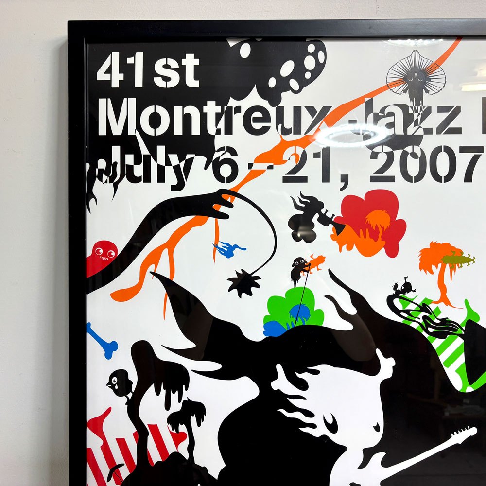 カトリン・オリン Katrín Ólina "Montreux Jazz Festival 2007" ポスター 第41回モントルー・ジャズ・フェスティバル 額装品 ●