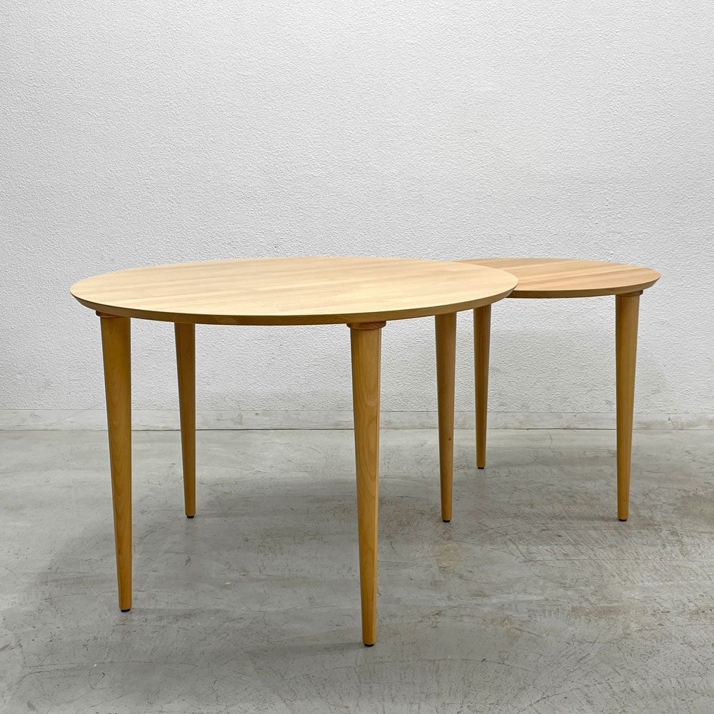 高野木工 TAKANO MOKKOU バルーン BALLOON 伸長式 ダイニングテーブル ホワイトオーク材 〓