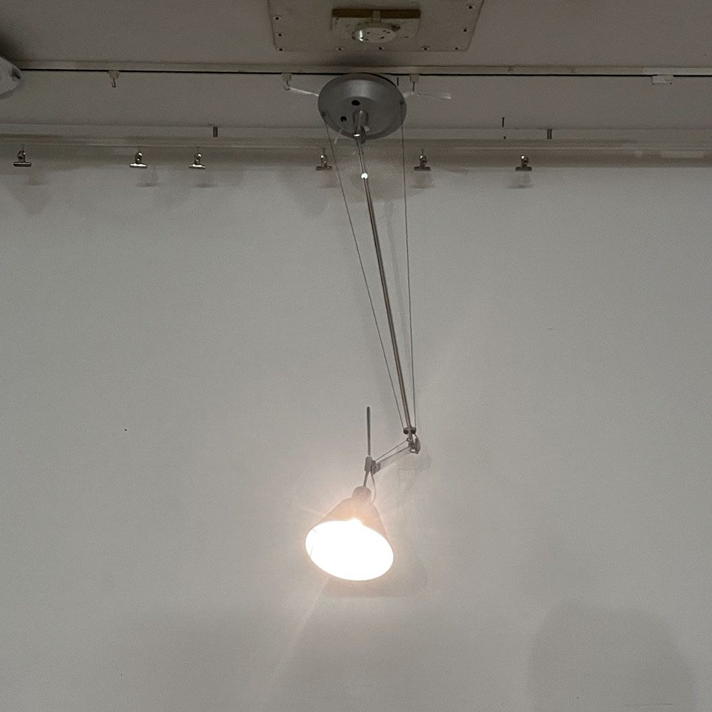 アルテミデ Artemide トロメオ サスペンション ディセントラ TOLOMEO Suspension Decentrata シーリングライト カンチレバー アルミ シルバー 定価￥162,800- 要電気工事 ●
