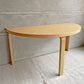 アルテック artek テーブル 95 Table 95 ダイニングテーブル 半円形 バーチ材 ナチュラルラッカー 脚カット品 アルヴァ・アアルト 北欧 フィンランド 定価￥215,000- ♪