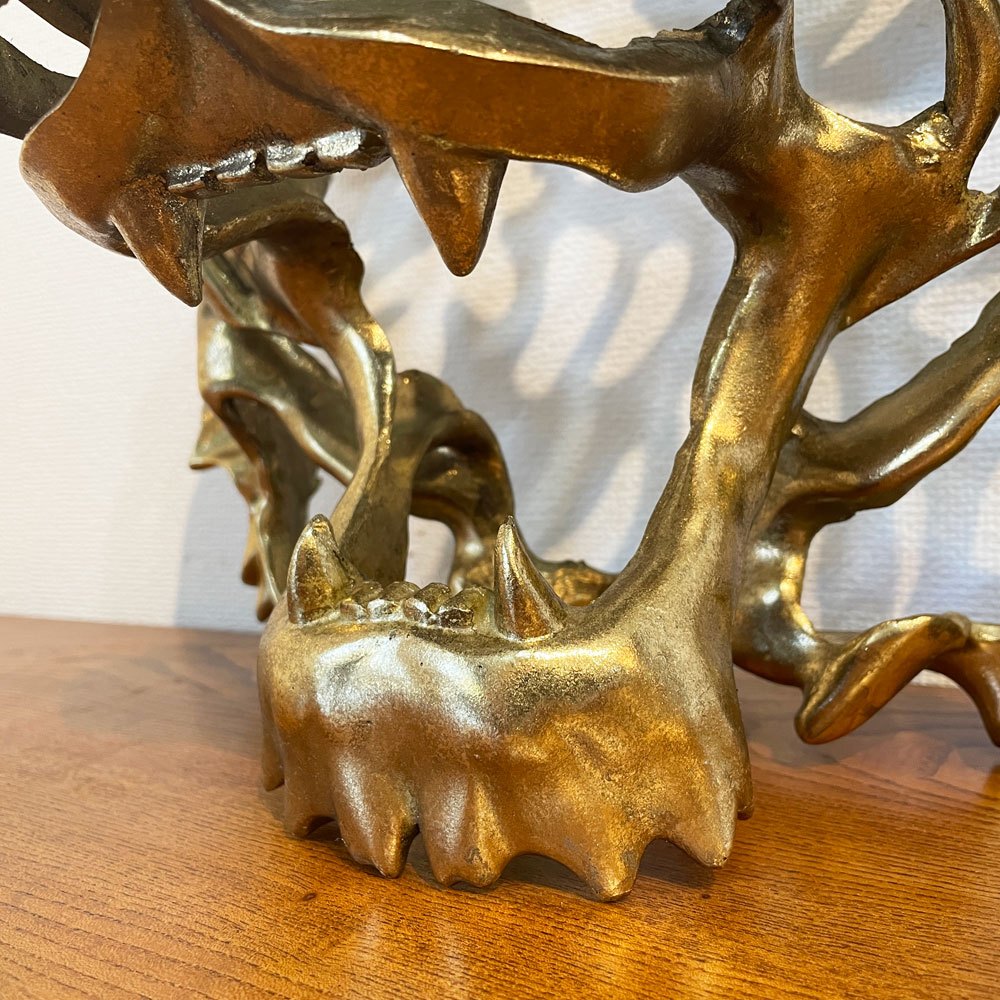 カレ KARE タイガーゴールド ウォールデコレーション 合成樹脂 虎 動物 オブジェ 壁掛けインテリア ドイツ ◎