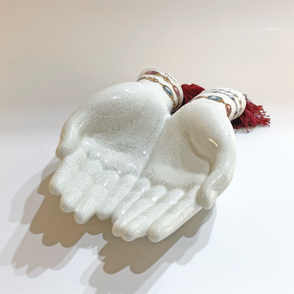 グッチ GUCCI グッチ デコール GUCCI DÉCOR ジュエリー プリント ハンドトレイ Jewelry Print Hand Tray 美品 ★