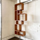 パシフィックファニチャーサービス P.F.S. リーフユニット REEF UNIT A オープンシェルフ パーテーション チーク材 H231.5-245cm ミッドセンチュリーデザイン 廃番 ◎