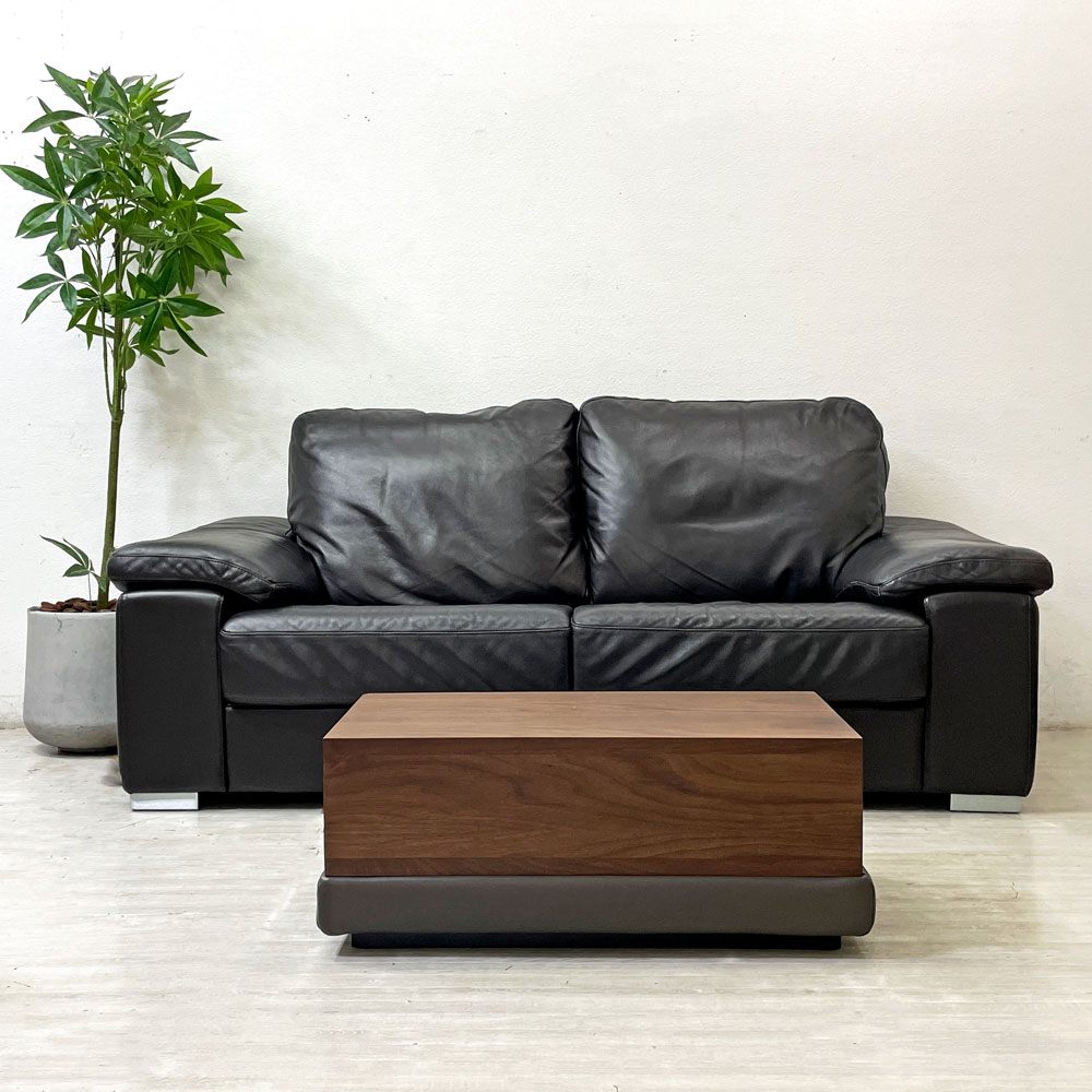 アクタス ACTUSギャラリーM GalleryM カナル KANAL 3シーターソファ 本革 ムスタリング Musterring ドイツ ●