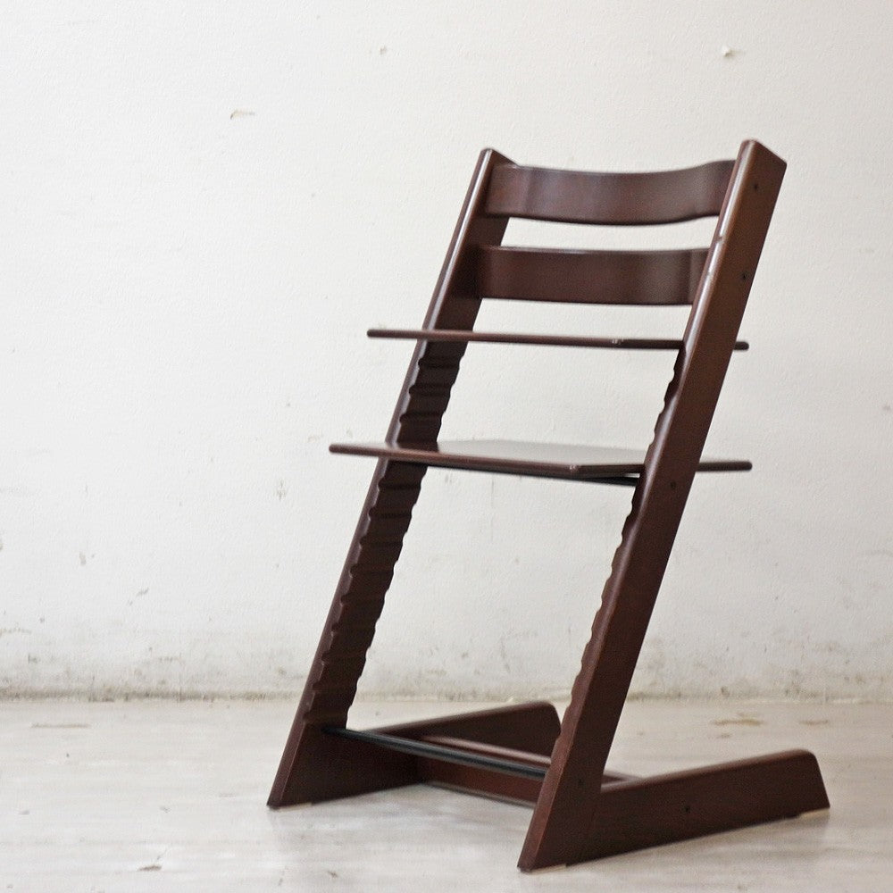 ストッケ STOKKE トリップトラップ TRIPP TRAPP ベビーチェア キッズチェア S/N5～ ブラウン ノルウェー 北欧家具 ●