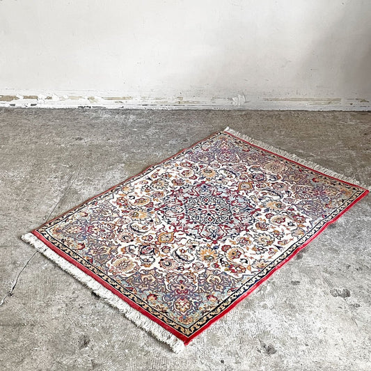 ライオンラグス LION RUGS イスファハン Esfahan ペルシャ絨毯 ラグ カーペット 90cm×65cm ウール タグ付 イラン ■