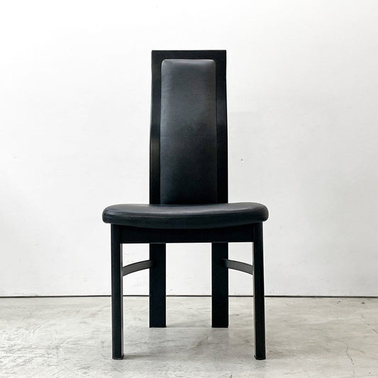 カリモク karimoku アームレスチェア CE3505BB ハイバックダイニングチチェア ブナ材 ブラック 参考定価￥45,600- A ●