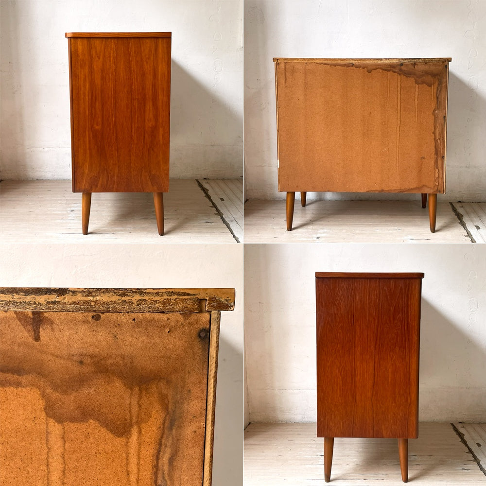 北欧ビンテージ Scandinavian チーク材 チェスト Teakwood 4dr Chest スウェーデン Sweden Vintage ★