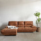 リラックスフォーム RELAX FORM トレビソ TREVISO スモールカウチソファ 右カウチ W240cm スーパーレザーテックス オーカーブラウン 関家具 参考価格￥229,800- B 〓