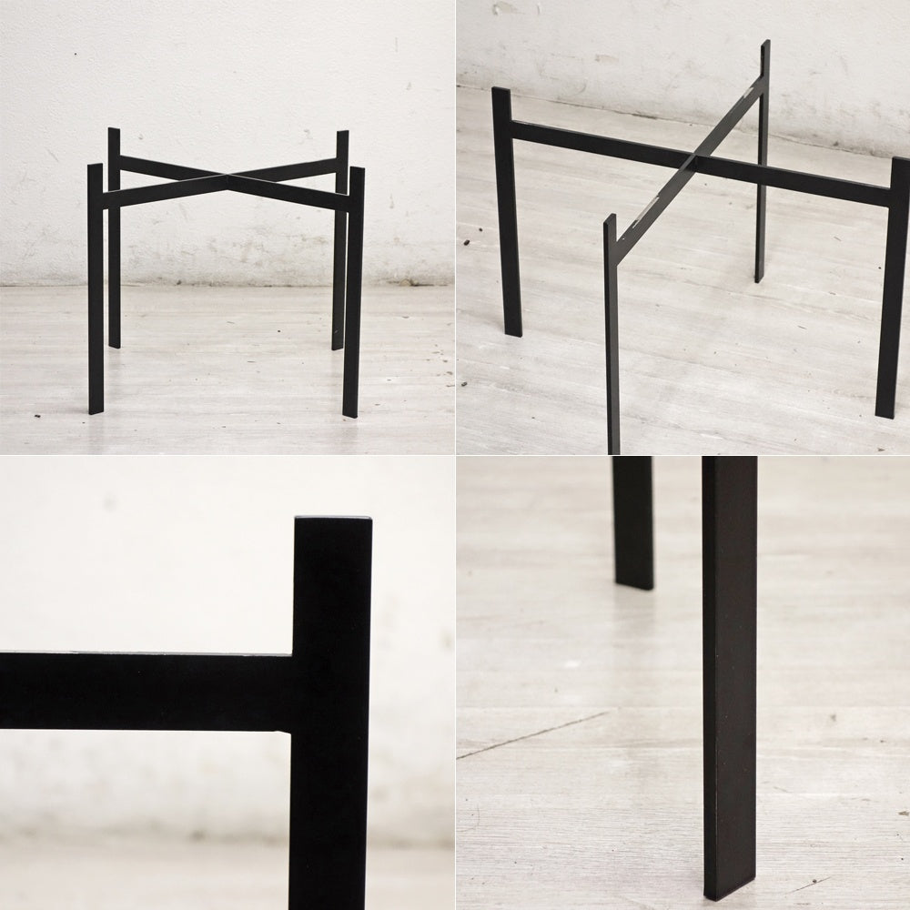 オックスデンマーク OX DENMARQ シングルデックテーブル SINGLE DECK TABLE 大理石×スチール ブラック ●