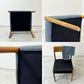 朝日木材加工 エッダ EDDA Dining Chair101 Fabric ダイニングチェア ブルー 北欧スタイル 定価￥33,000- B ●