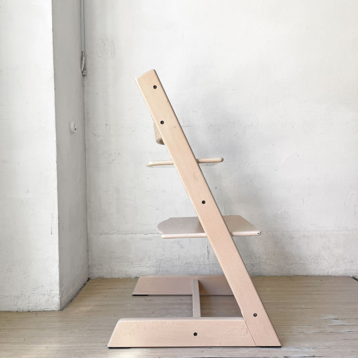 ストッケ STOKKE トリップトラップ TRIPP TRAPP ホワイトウォッシュ ベビーチェア キッズチェア S/N6～ ノルウェー 北欧家具  ★