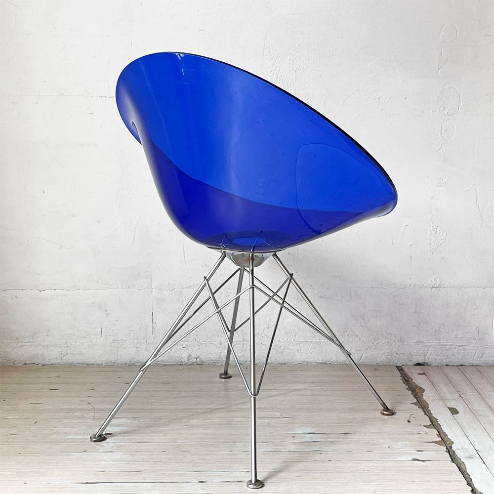 カルテル Kartell エロエス ERO S ダイニングチェア コバルト 4本脚 フィリップ・スタルク スペースエイジ イタリア 参考定価￥93,400- 廃盤 ★
