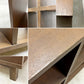 無印良品 MUJI 2×3 2段3列 タモ材 ブラウン オープンシェルフ 棚 キャビネット 飾り棚 立ち脚 シンプルデザイン 廃番 ●
