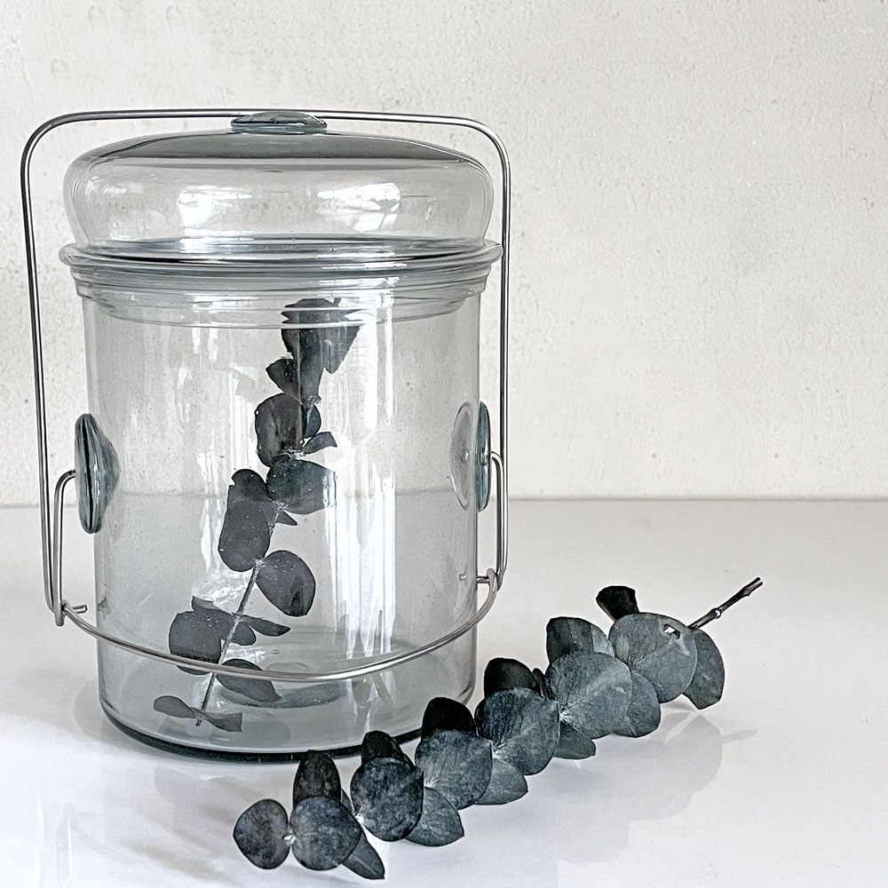 ピーターアイビー PETER IVY コーヒージャー Coffee Jar ブルー エディション Blue Edition ガラス φ10 x 14 cm 100個限定品 流動研究所 現代作家 ■