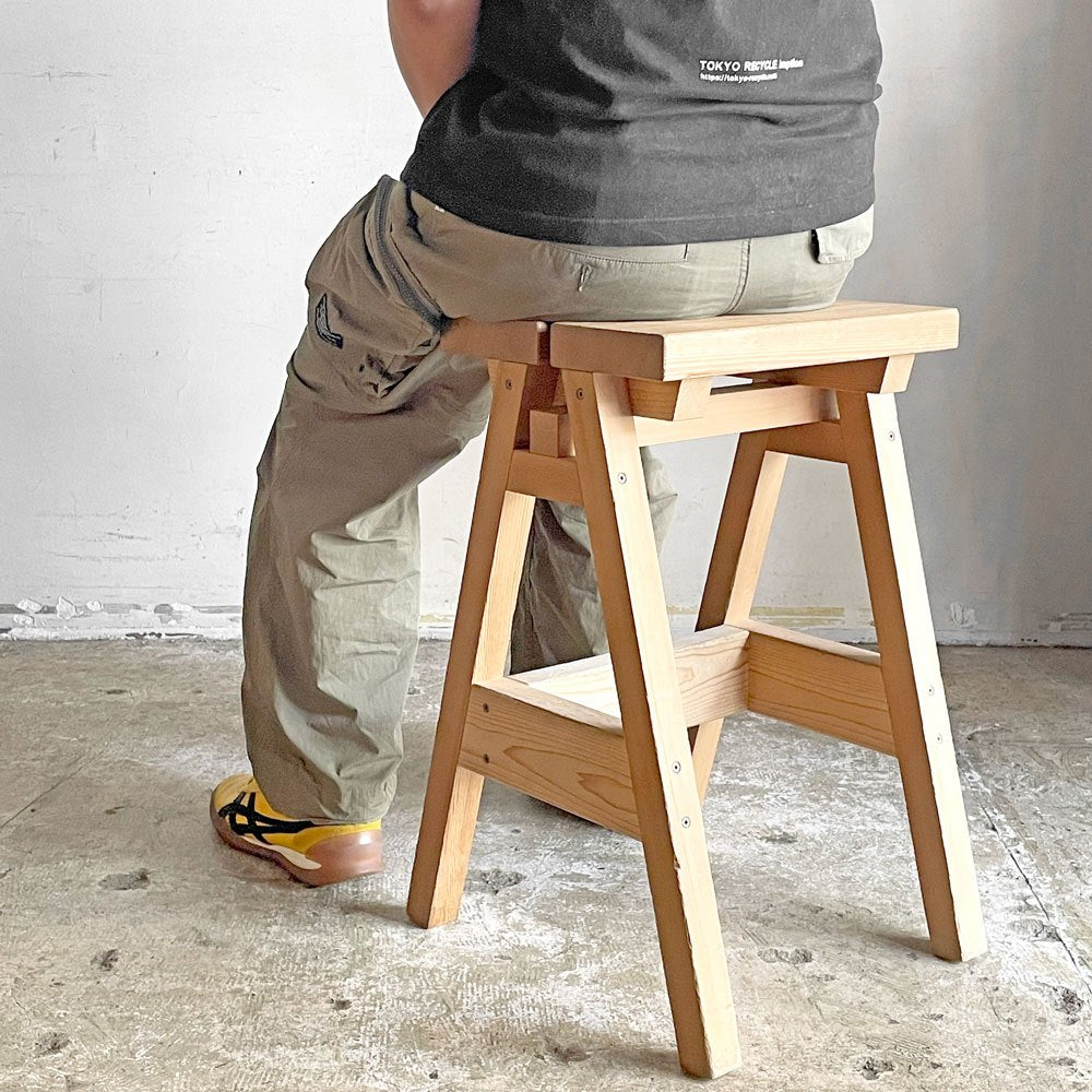 石巻工房 Ishinomaki Laboratory 石巻 ハイスツール ISHINOMAKI HIGH STOOL ウェスタンレッドシダー材 芦沢 啓治 H55 クラフト家具 ■