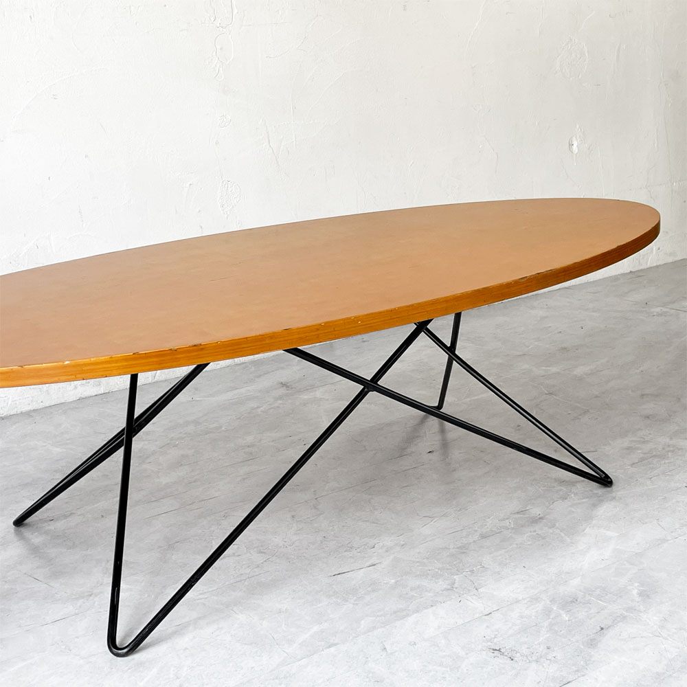 イデー IDEE O.R.T.F table アイアンレッグ + Variation Table オーバル型天板  ローテーブル コーヒーテーブル ★