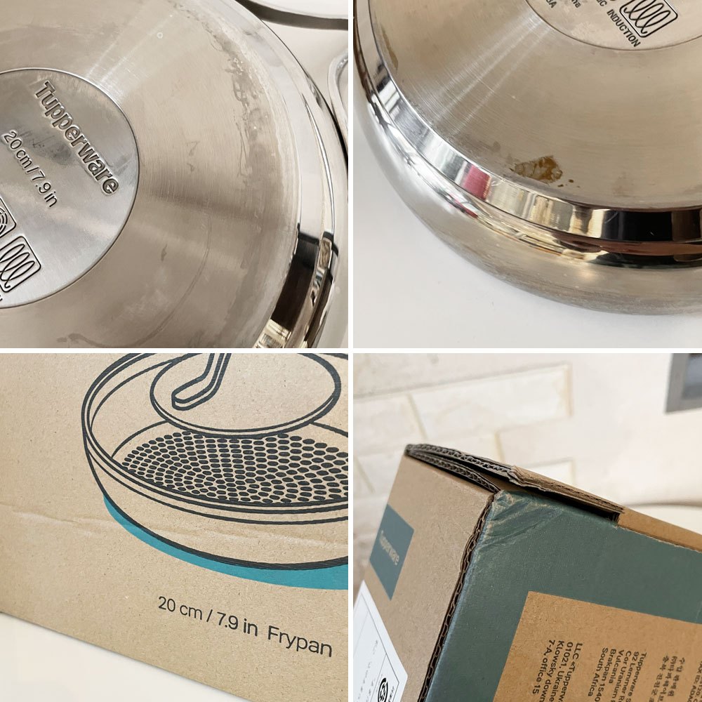 タッパーウェア Tupperware マストロクックウェア フライパン 20cm IH対応モデル 箱付き ◎