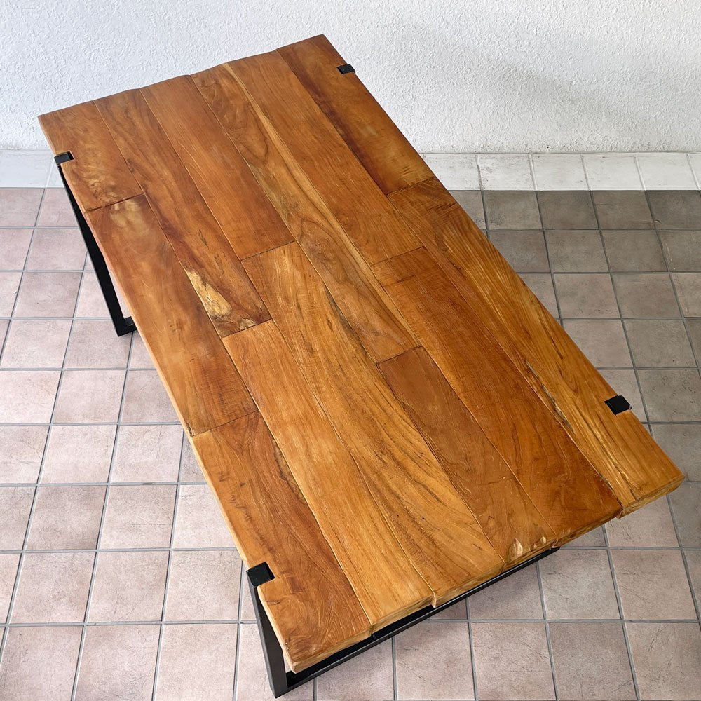 ディーボディ d-Bodhi セレベス CELEBES ダイニングテーブル チーク古材 W160cm インダストリアルデザイン 参考価格162,800円 ◇