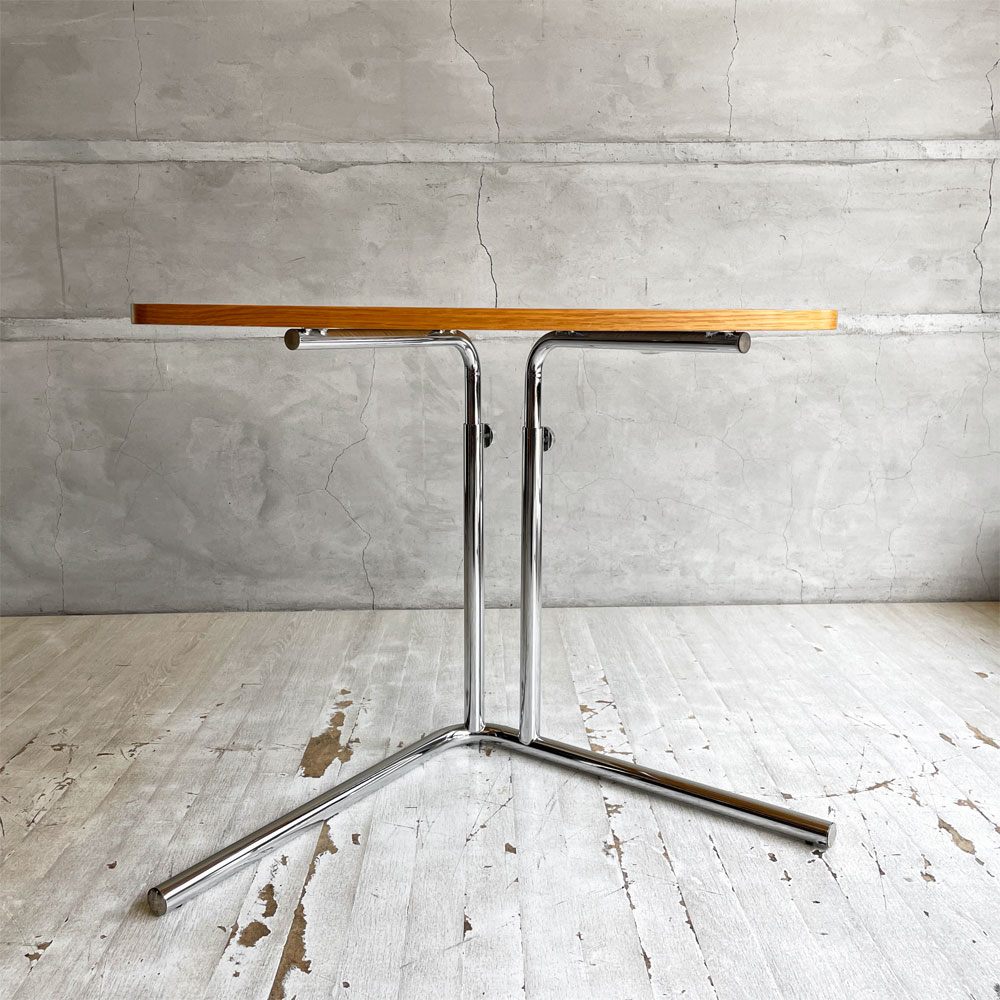 テクタ TECTA K22 サイドテーブル SIDE TABLE オーク材 高さ調整可 アクセル・ブロッホイザー アレキサンダーカルダー ドイツ バウハウス ♪