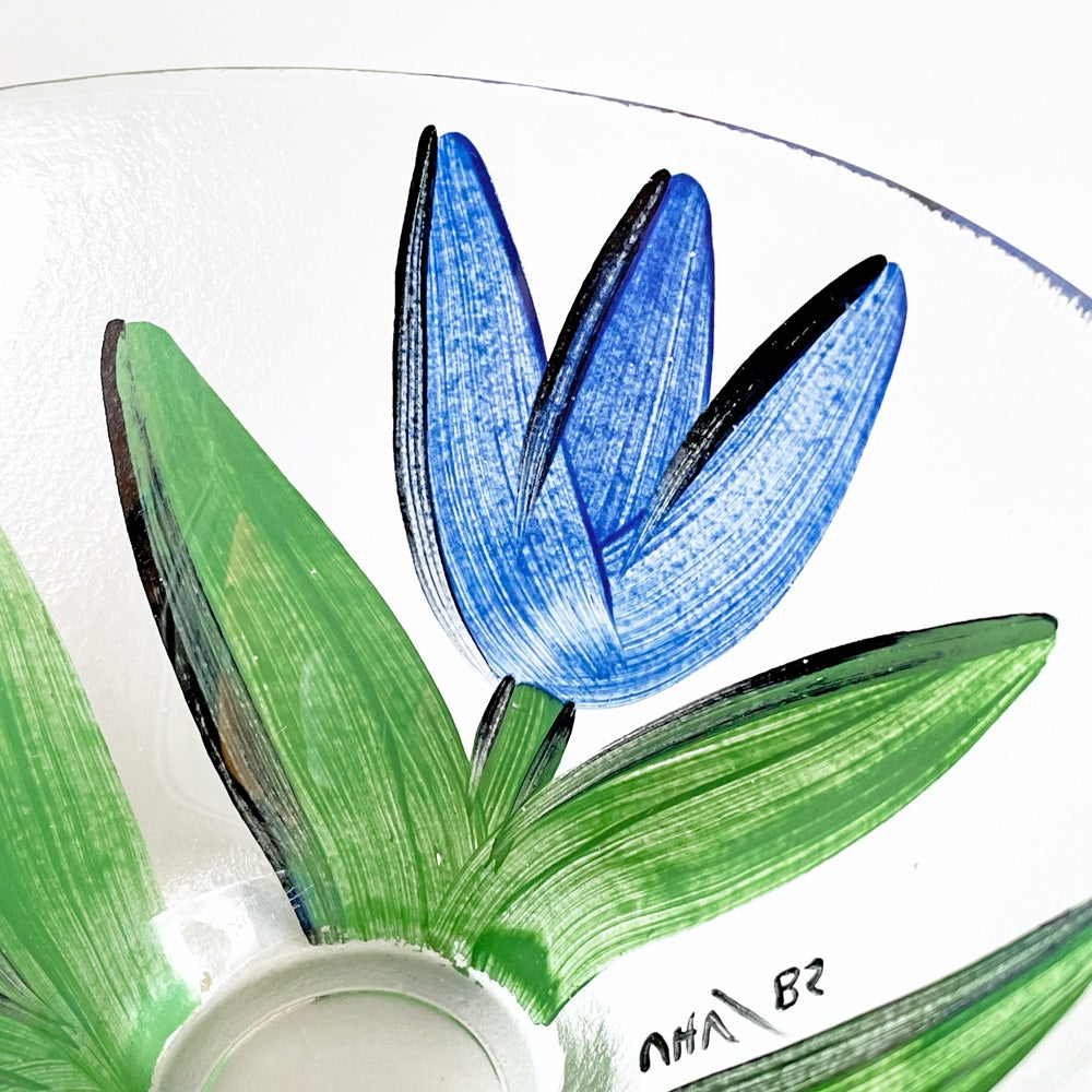コスタボダ KOSTA BODA Tulipaシリーズ ボウル ガラス ブルー 北欧 スウェーデン ■