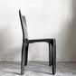 カッシーナ Cassina キャブチェア 412 CAB CHAIR アームレス 本革 ブラック マリオ・ベリーニ MoMA イタリアンモダン ■