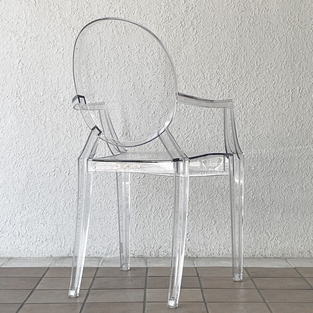 カルテル Kartell ルイゴースト LouisGhost アームチェア クリスタル スタッキング フィリップ・スタルク Philippe Starck イタリア ◇