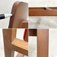 フランフラン Francfranc コムンチェア COMUN CHAIR ダイニングチェア アッシュ材 ファブリックシート レッドカラー 北欧スタイル 廃番 ●