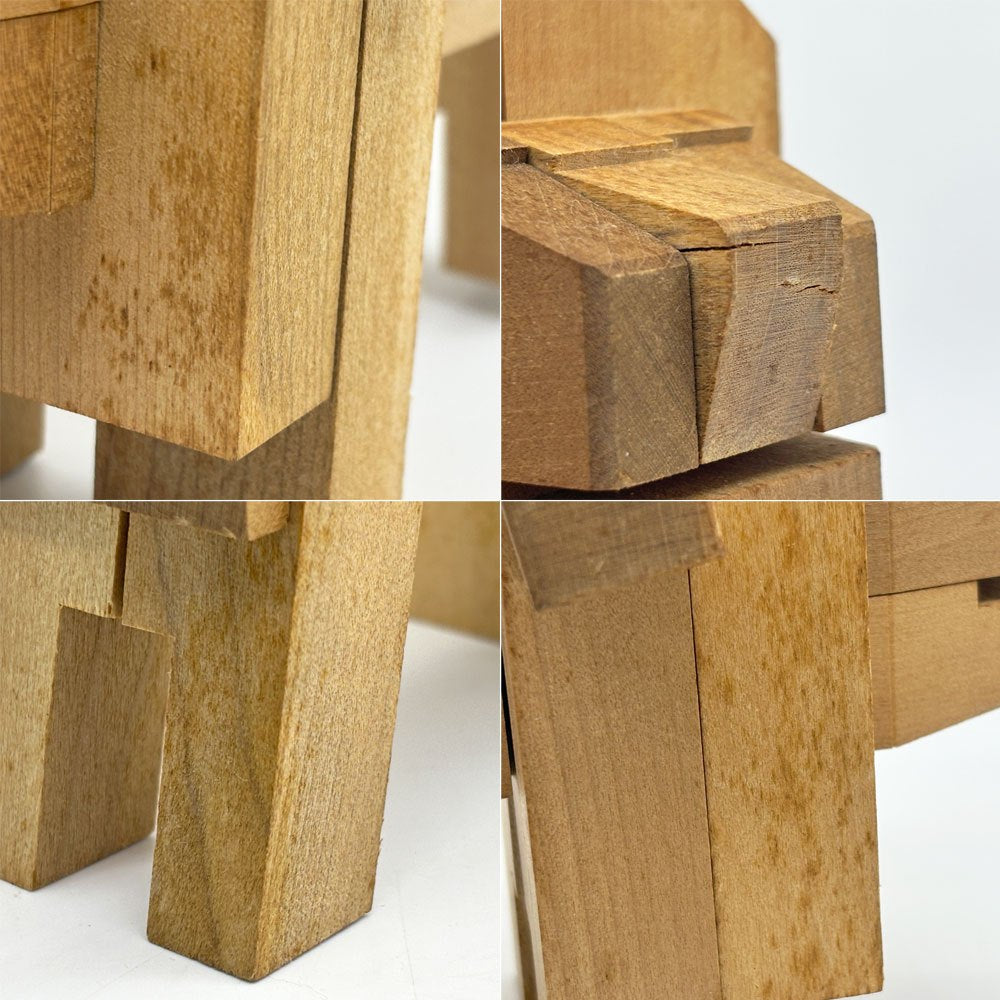 山中組木工房 Yamanaka Kumiki 動物シリーズ ライオン 三代目 山中広吉 箱根伝統工芸 組木細工 ●