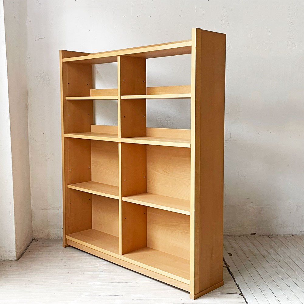 アクタス ACTUS アクタスキッズ エコール ECOLE オープンシェルフ ブックシェルフ W110cm アルダー材 ナチュラル 廃盤 ★