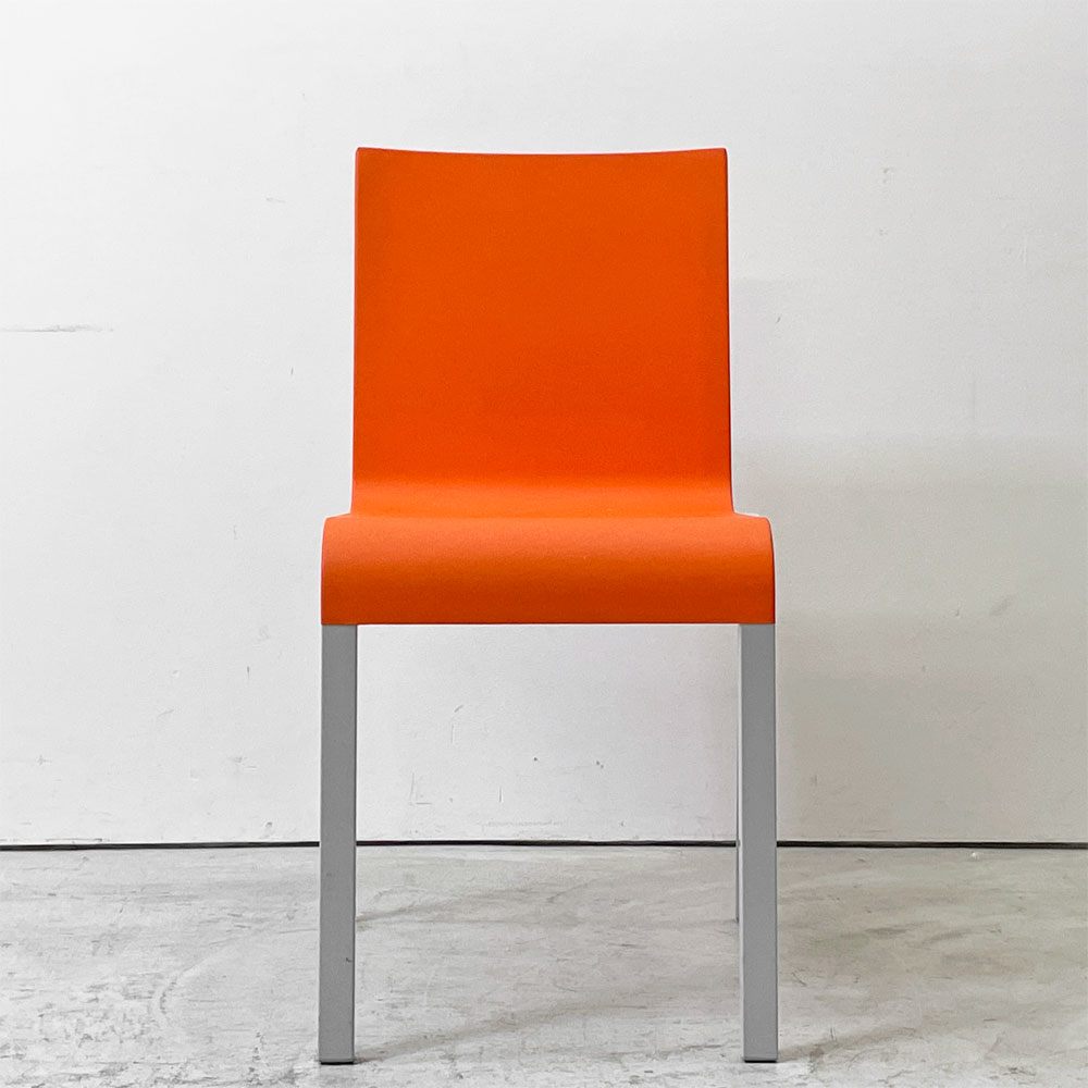 ヴィトラ vitra. ゼロスリー .03 ダイニングチェア スタッキングチェア マールテン・ヴァン・セーヴェレン Maarten Van Severen オレンジ 廃番カラー ●