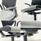 ウィルクハーン Wilkhahn モダス Modus デスクチェア オフィスチェア ミドルバック アーム付 グレー 座面昇降 ●