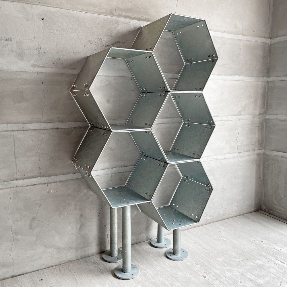 ダルトン DULTON エクステンションHHPラック ハニカムラック オープンシェルフ ディスプレイラック スチール インダストリアル ミッドセンチュリーデザイン 廃番 ♪