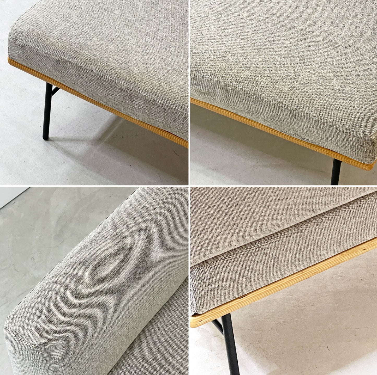 ウニコ unico ファニート ベンチ FUNEAT bench 鉄脚 オーク材 × スチールレッグ カバーリング W125cm カフェスタイル ●