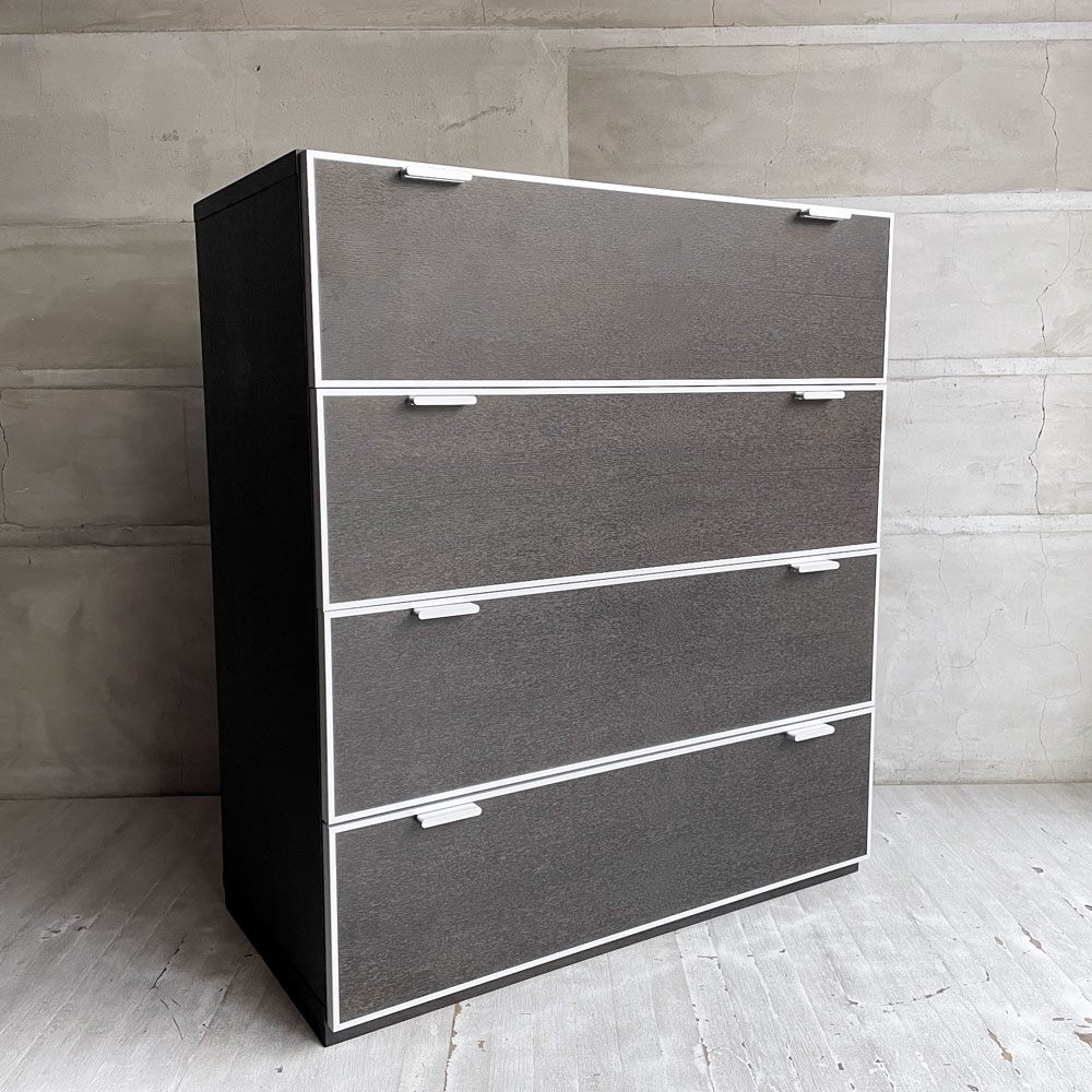松永家具 Matsunaga Furniture ピアット piatto 4ドロワーズ チェスト キャビネット タモ材 モダンデザイン 廃番♪